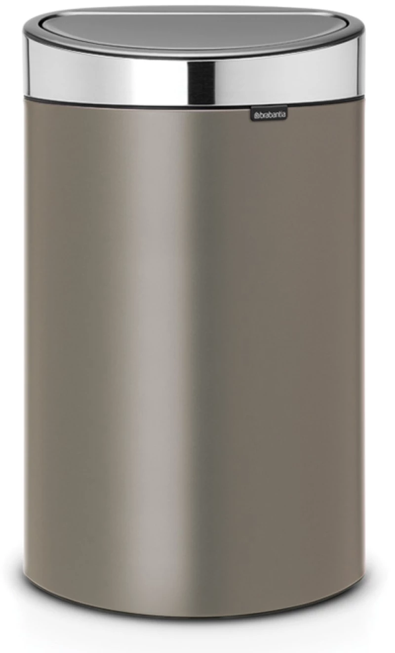 Brabantia 650529 Κάδος Απορριμμάτων Touch Bin New 40L, Platinum