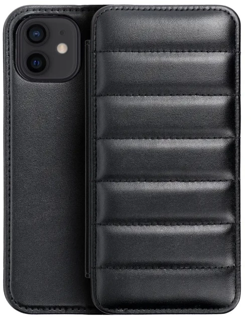 APPLE iPhone 14 Plus - ΘΗΚΗ BOOK STYLE PUFFER ΜΑΓΝΗΤΙΚΗ ΜΑΥΡΗ