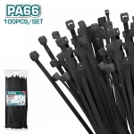 Total THTCTB76090 Δεματικά Καλωδίων 760x9mm Μαύρο 100τμχ