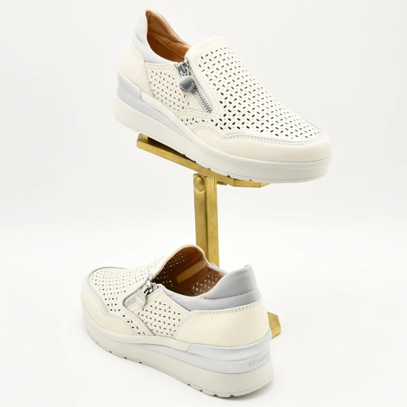 Sneakers Γυναικεία Cream 50 Laminated
