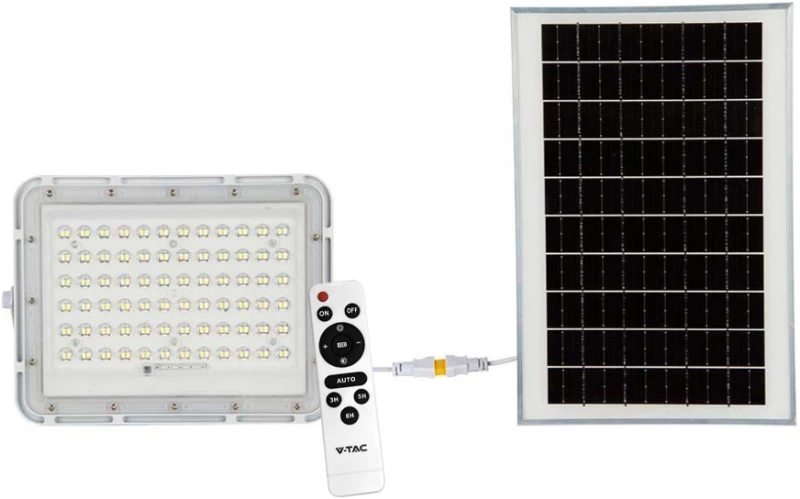 V-TAC Ηλιακός Προβολέας LED 15W Φυσικό Λευκό 4000K