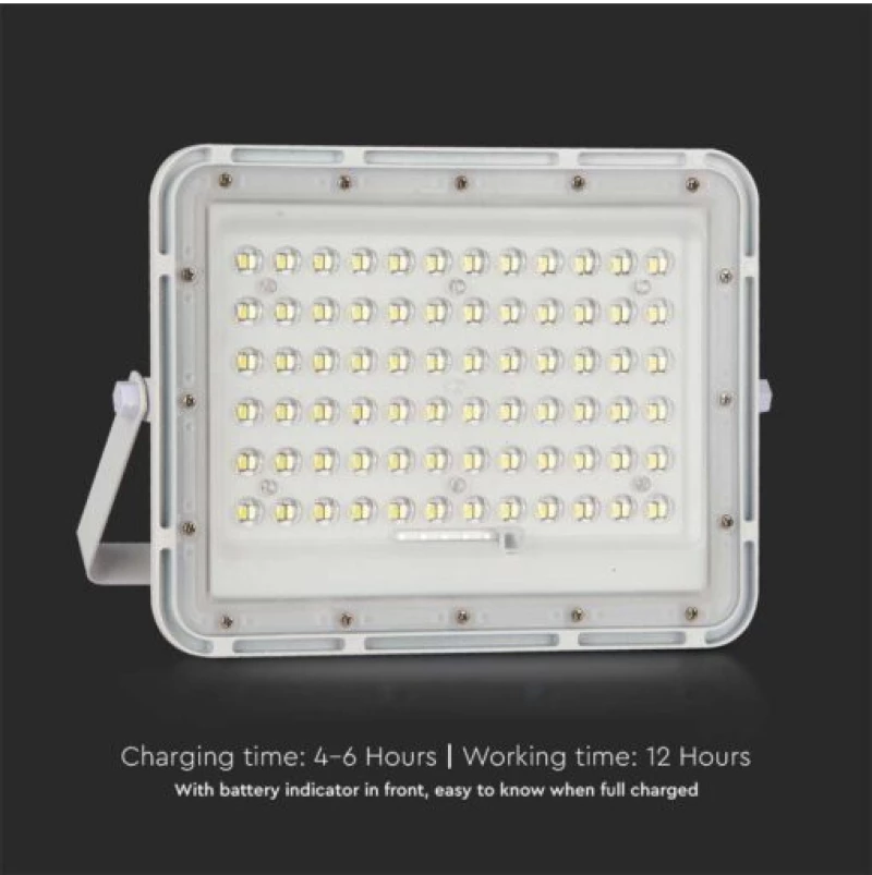 V-TAC Ηλιακός Προβολέας LED 15W Φυσικό Λευκό 4000K