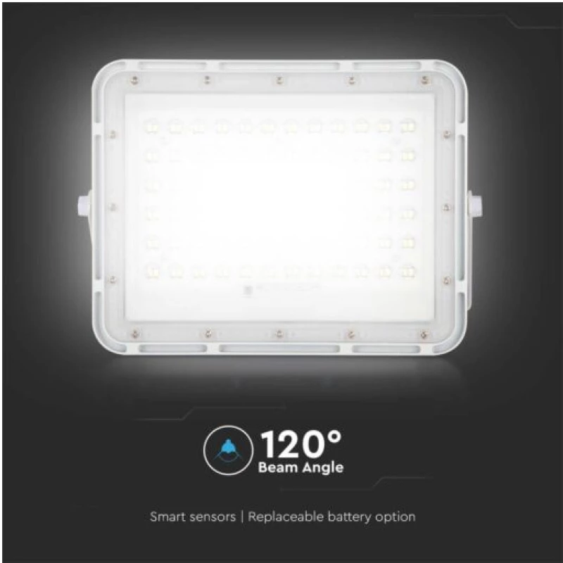 V-TAC Ηλιακός Προβολέας LED 15W Φυσικό Λευκό 4000K
