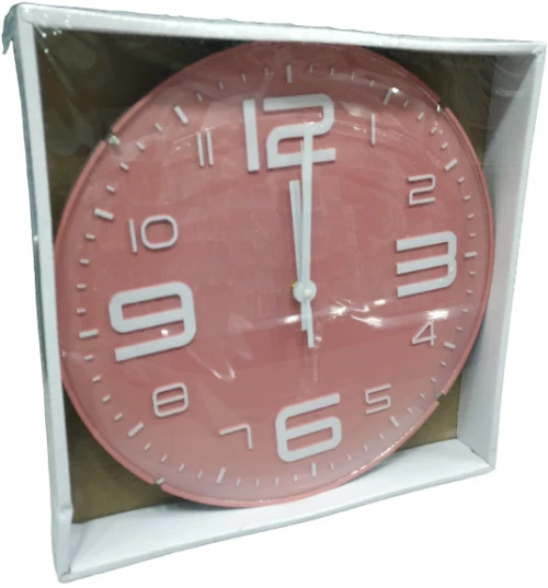 Ρολόι τοίχου - 733B - 130239 - Pink