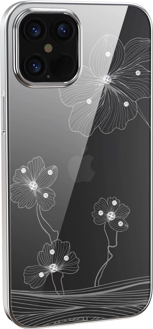 APPLE iPhone 13 Pro - ΘΗΚΗ DEVIA Crystal Flora Series Case Silver