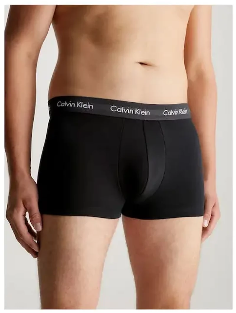 Calvin Klein - Ανδρικά Μποξεράκια Low Rise Trunk 3Pack 0000U2664G-H55 Μαύρο