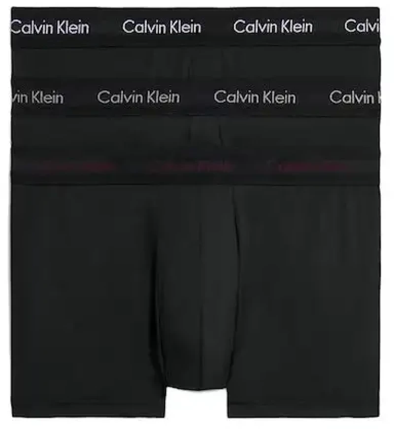 Calvin Klein - Ανδρικά Μποξεράκια Low Rise Trunk 3Pack 0000U2664G-H55 Μαύρο