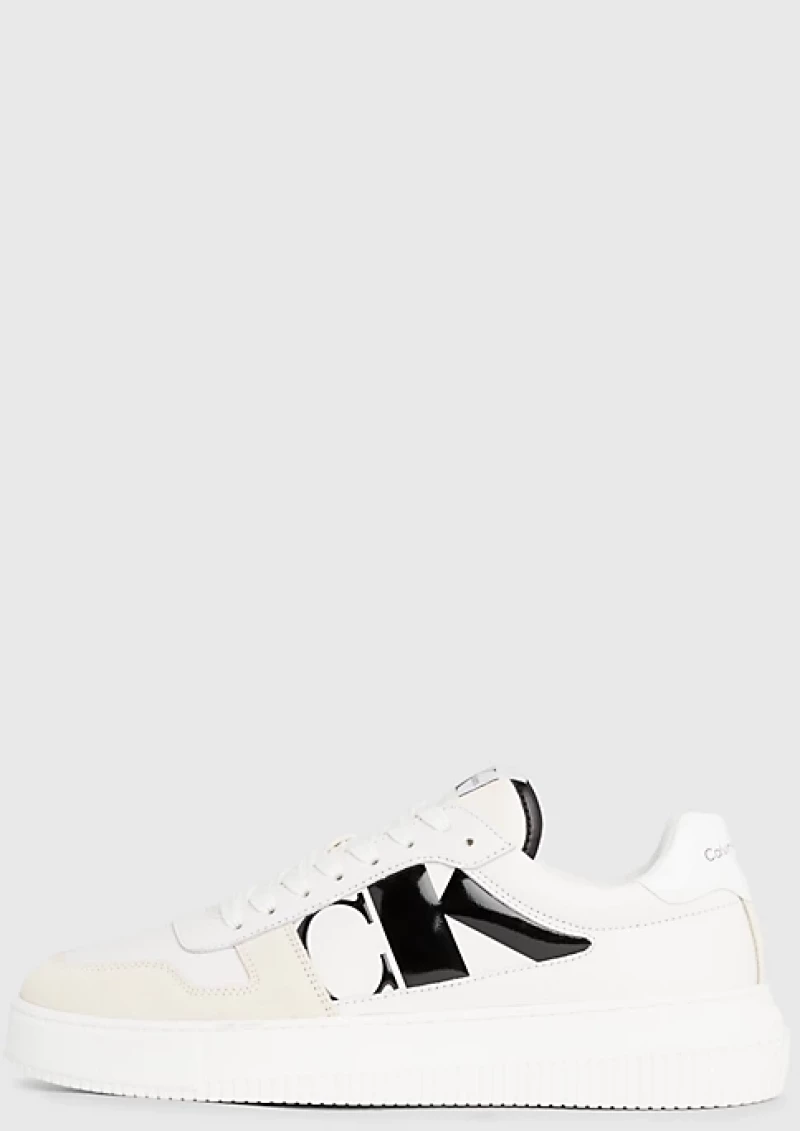 Calvin Klein - Cupsole Lth Ανδρικά Chunky Sneakers YM0YM00897-01T Λευκό