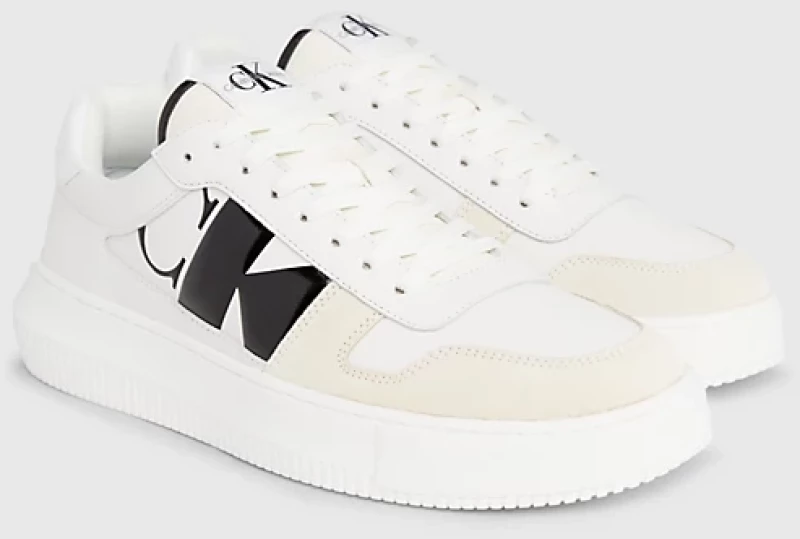 Calvin Klein - Cupsole Lth Ανδρικά Chunky Sneakers YM0YM00897-01T Λευκό