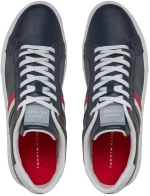 Tommy Hilfiger - Ανδρικά Sneakers Essential Leather Cupsole FM0FM04921-DW5 Μπλε