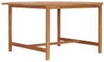 Τραπέζι κήπου από μασίφ ξύλο teak 150x150x75 εκ