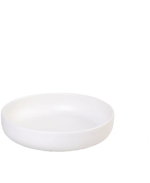 Terra Matt Cream πιάτο λευκό ματ βαθύ σετ έξι τεμάχια 20x4.5 εκ