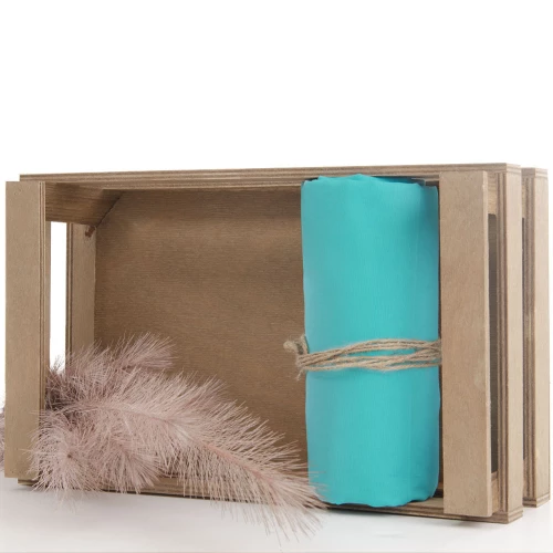 Madonna σεντόνι βαμβακερό μονόχρωμο με λάστιχο σε πετρόλ χρώμα 180x205 συν 32 εκ