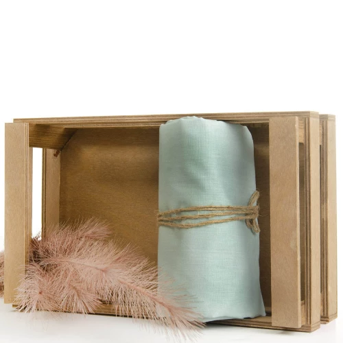 Madonna σετ κουβερλί μονόχρωμο μέντα ανοιχτό 220x240 εκ