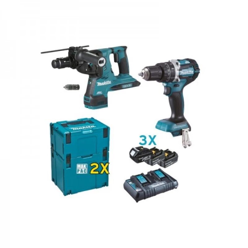 MAKITA ΣΕΤ ΕΡΓΑΛΕΙΩΝ ΜΠΑΤΑΡΙΑΣ DLX2280PTJ - MAKITA