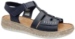 Pace Comfort 26102 All Navy Δερμάτινα Γυναικεία Πέδιλα