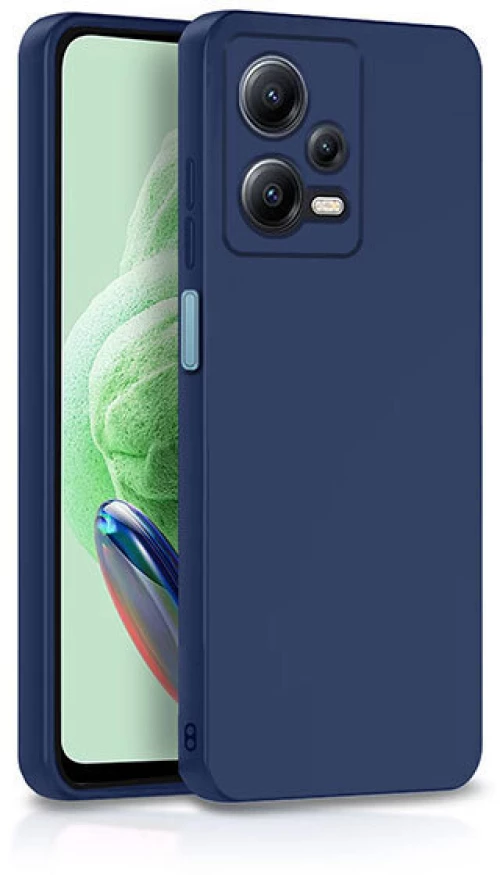 Techwave Matt case for Xiaomi Redmi Note 12 5G / Poxo X5 navy blue
