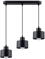 Sollux Κρεμαστό φωτιστικό Savara 3,ατσάλι,3xE27/60w