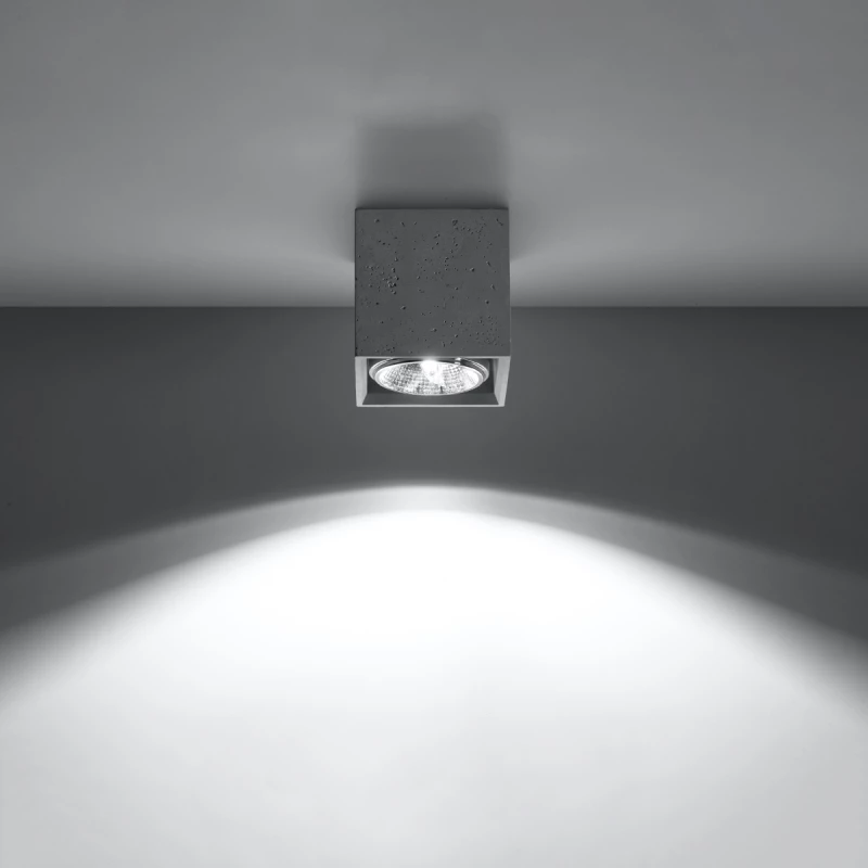 Sollux Φωτιστικό οροφής Valde 1,σκυρόδεμα,1xGU10/40w