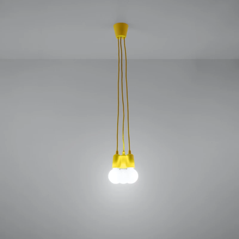 Κρεμαστό φωτιστικό Diego 3,PVC,3xE27/60w