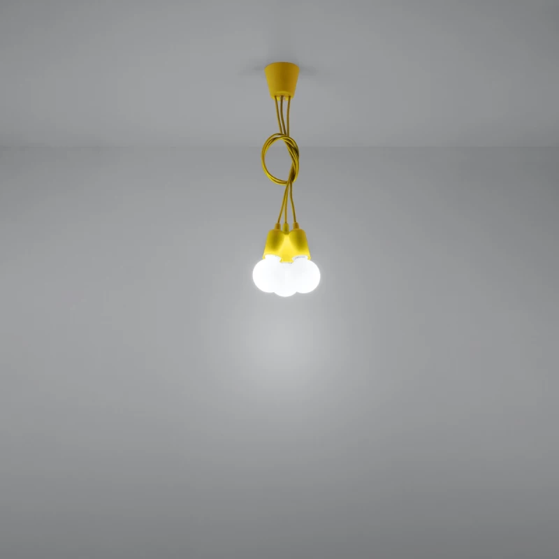 Κρεμαστό φωτιστικό Diego 3,PVC,3xE27/60w