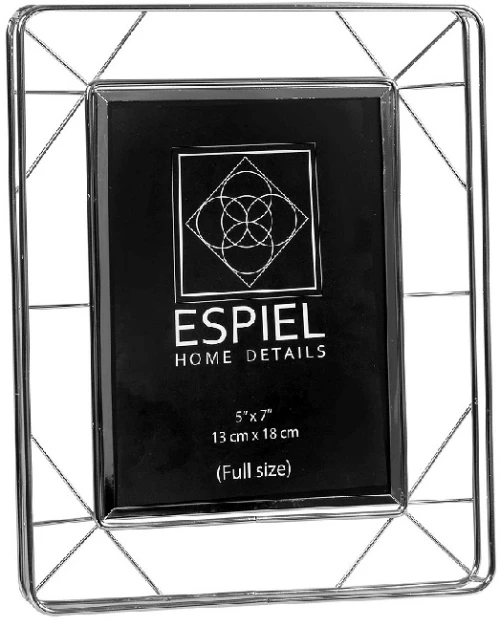 Classic μεταλλική κορνίζα 18x23 εκ σε ασημί απόχρωση για φωτογραφία 10x15 εκ