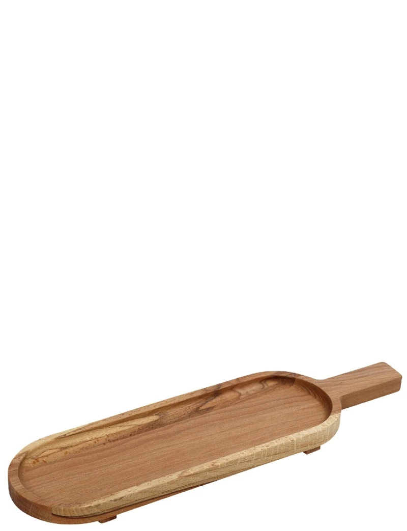 Ξύλινο πλατώ σερβιρίσματος με λαβή 49x16x3 εκ
