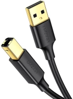 Ugreen Καλώδιο Εκτυπωτή USB 2.0 USB-A Αρσενικό - USB-B Αρσενικό 2m Black (US135)