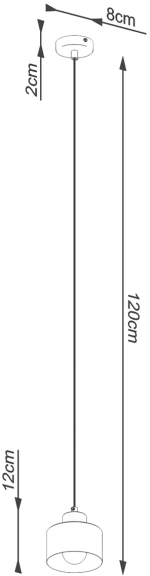 Sollux Κρεμαστό φωτιστικό Savara 1,ατσάλι,1xE27/60w