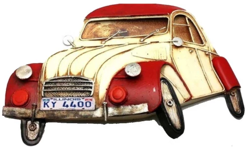 Vintage  μεταλλικό κάδρο 2CV 30 εκ