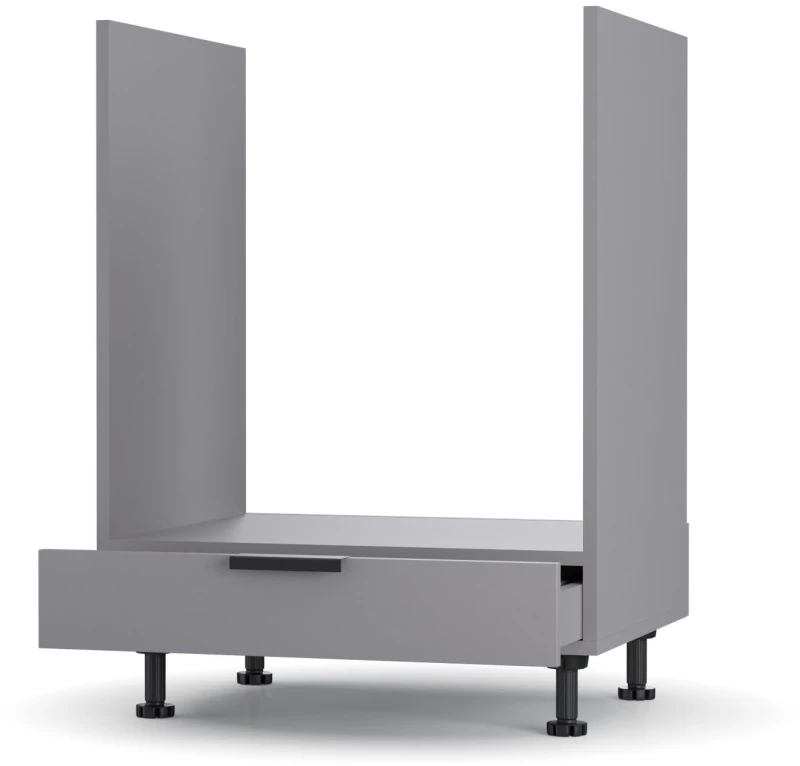 Craft Κάτω Ντουλάπι Φούρνου Γραφίτης 60x48x82cm
