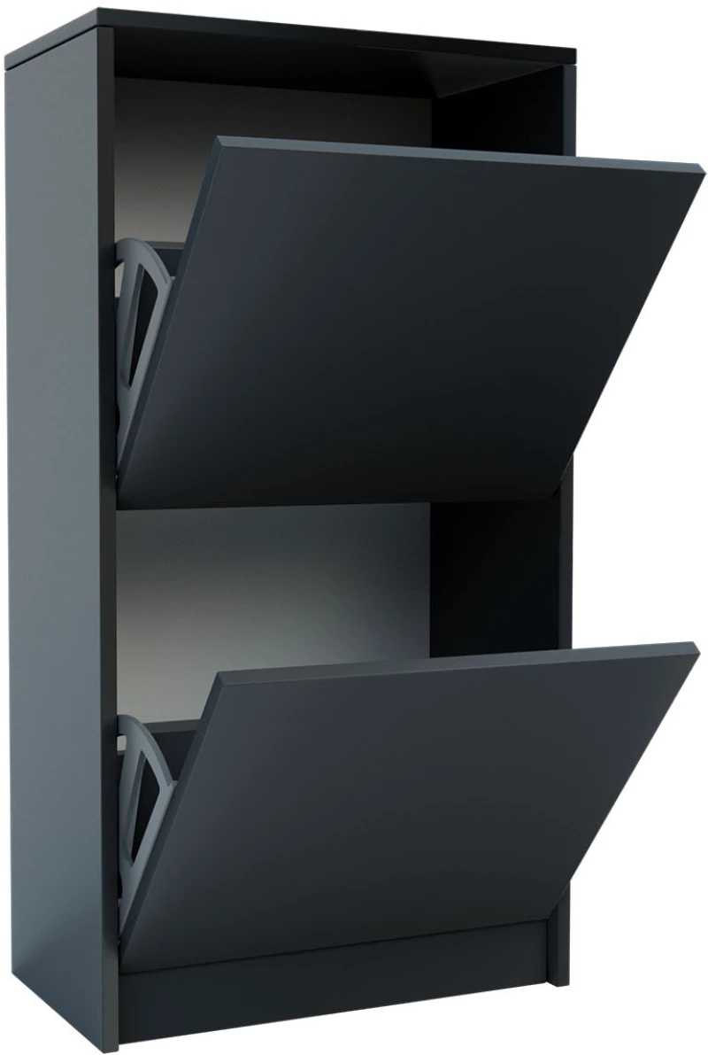 Παπουτσοθήκη Rolf Γραφίτης 50x28x94cm