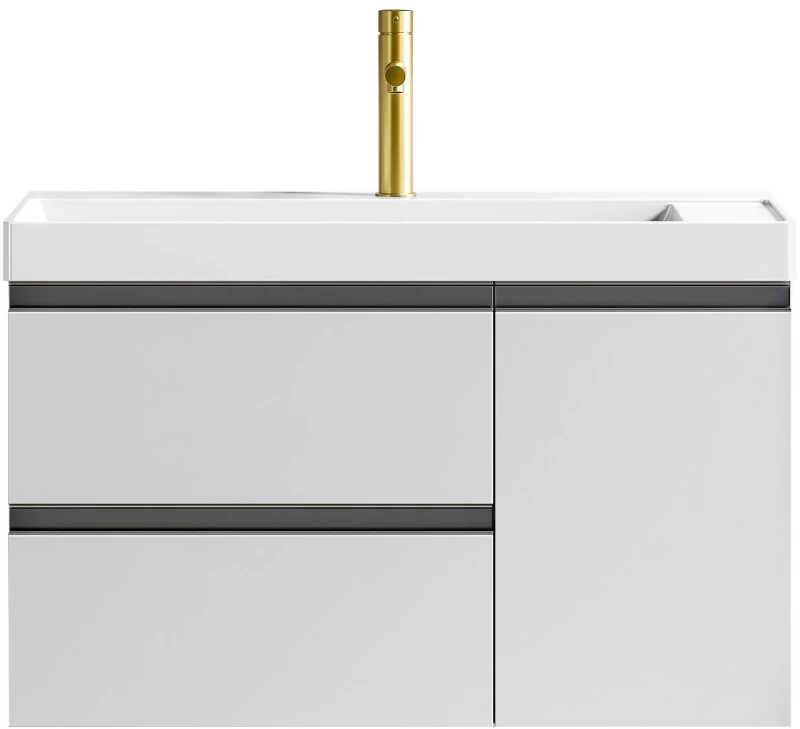 ΣΕΤ ΠΑΓΚΟΥ SARON 80cm PLYWOOD χρ.LIGHT GREY S3BSAR080LGR
