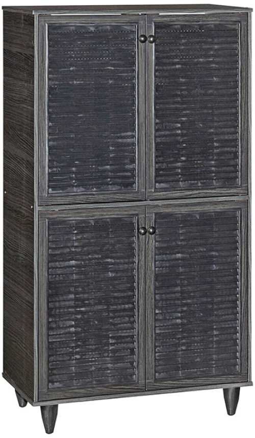 Παπουτσοθήκη-ντουλάπι Ronan pakoworld χρώμα wenge 70.5x35x122εκ (1 τεμάχια)