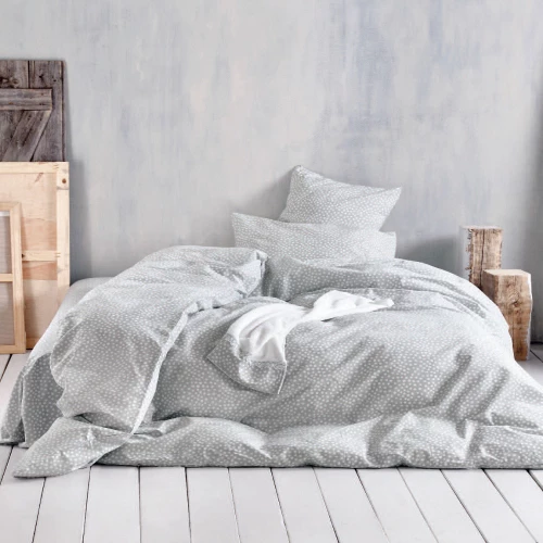 Cute γκρι σετ σεντόνια symbol μονά 160x260 εκ