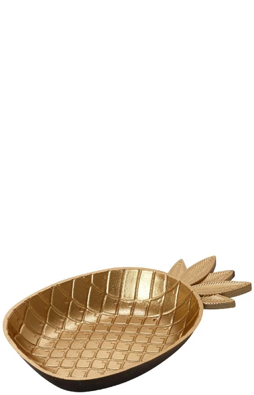 Μπωλ σε σχήμα ανανά σε χρυσή απόχρωση σετ έξι τεμαχίων 14x8.5 εκ