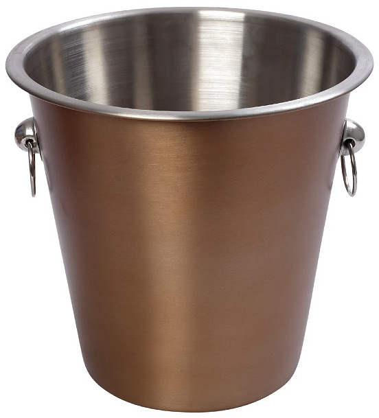 Παγοθήκη ανοξείδωτη χάλκινο ματ 12x12x12 εκ