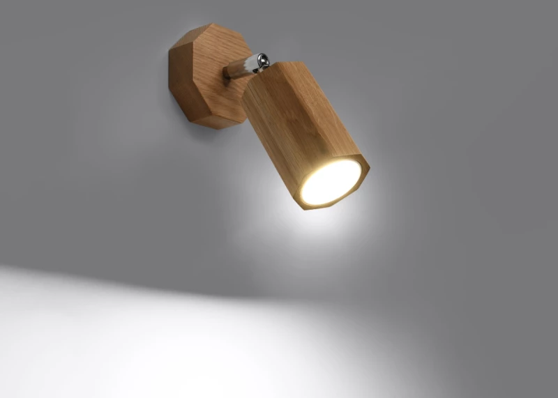 Sollux Φωτιστικό τοίχου Zake 1,ξύλο,1xGU10/40w