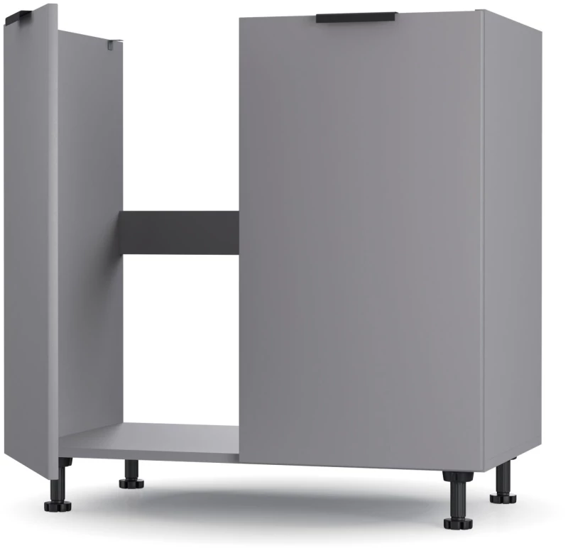 Craft Ντουλάπι Νεροχύτη Γραφίτη 80x48x82cm