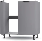 Craft Ντουλάπι Νεροχύτη Γραφίτη 80x48x82cm