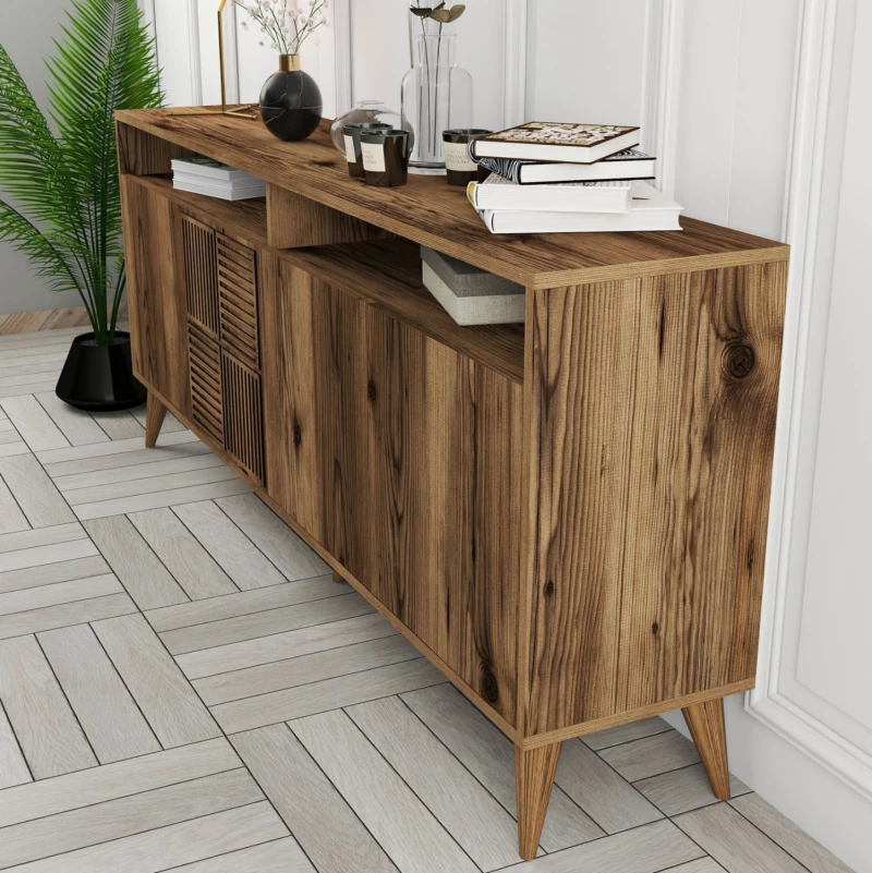 ΜΠΟΥΦΕΣ ΜΕΛΑΜΙΝΗΣ ΚΑΡΥΔΙ HM9431.04 180x35x78.6Υεκ. (1 Τεμμάχια)