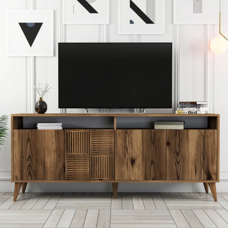 ΜΠΟΥΦΕΣ ΜΕΛΑΜΙΝΗΣ ΚΑΡΥΔΙ HM9431.04 180x35x78.6Υεκ. (1 Τεμμάχια)