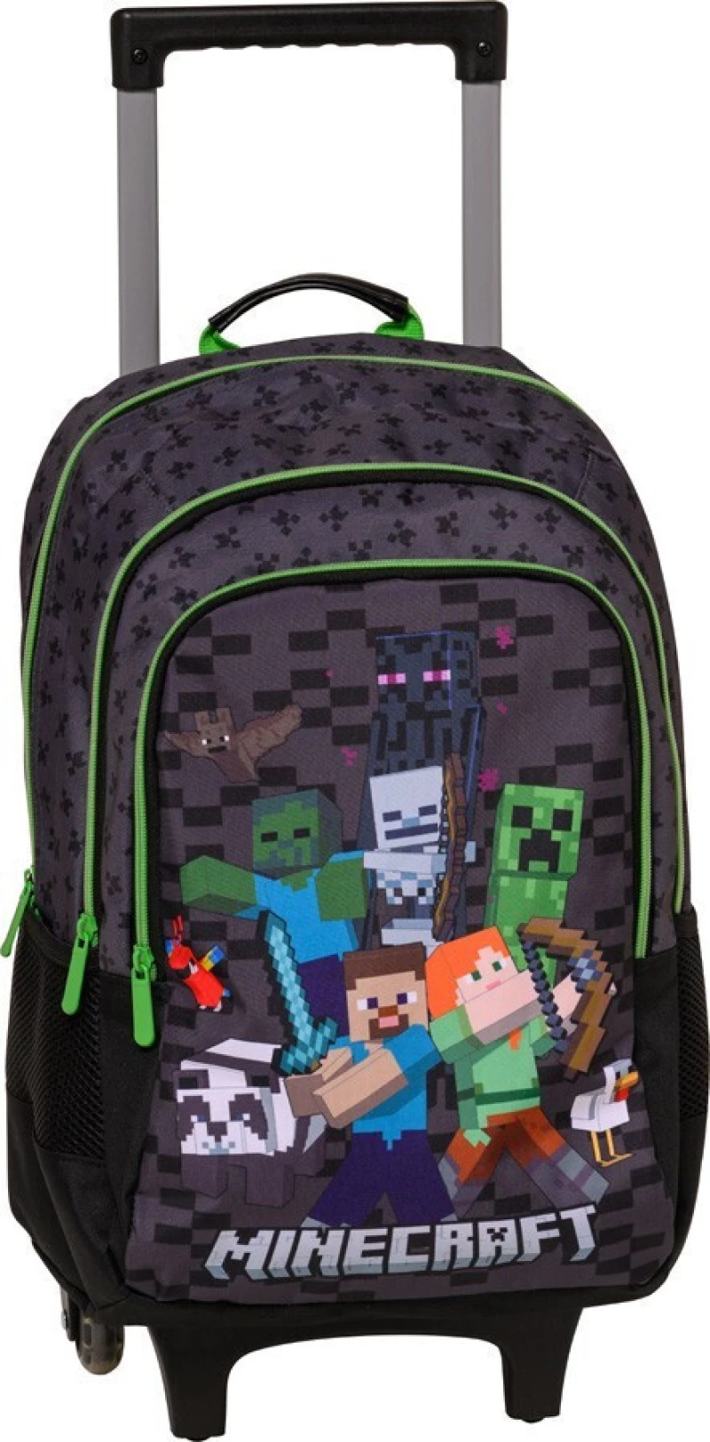 ΣΧΟΛΙΚΗ ΤΣΑΝΤΑ TROLLEY GRAFFITI MINECRAFT - GREEN 248251 (2024) GRAFFITI- 248251