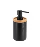 Dispenser polyresin μαύρο με bamboo