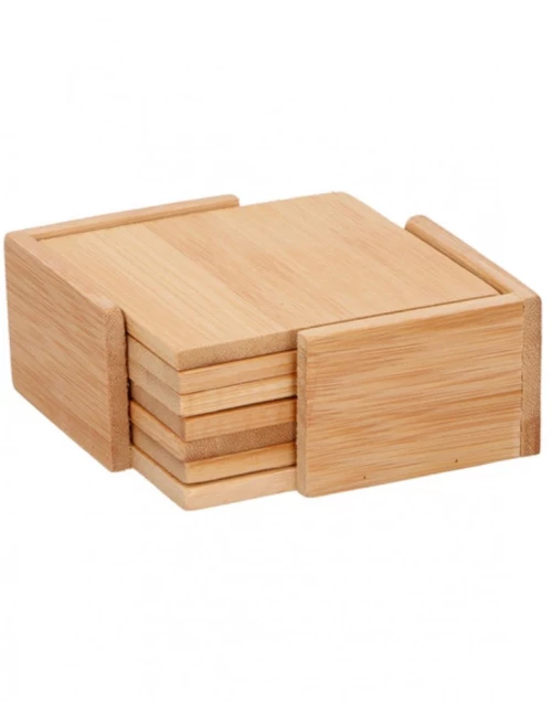 Σουβέρ 6τεμ. bamboo σε βάση 11Χ11εκ.