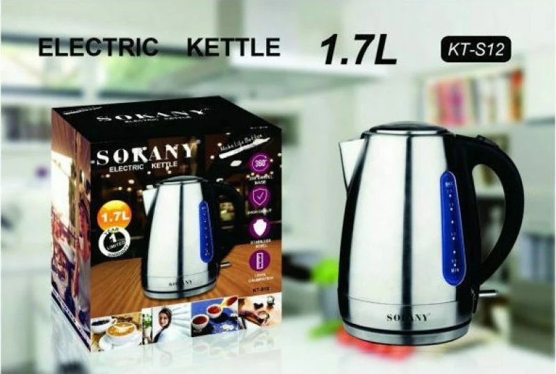 Βραστήρας Sokany 1.7lt 2200W Inox