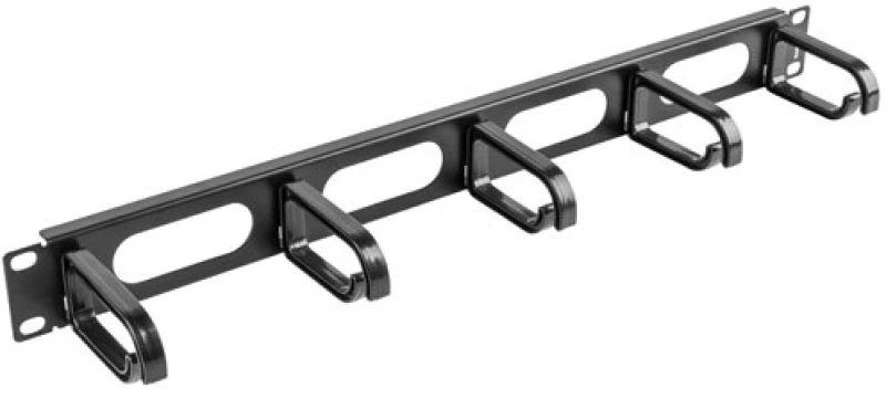 LANBERG CABLE ORGANISER 19" (1U, TYPE B, BLACK) AK-1205-B