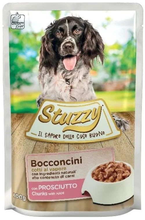 STUZZY Chunks with ham - wet dog food - 100 g