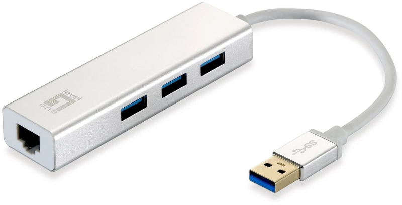 LevelOne Adapter USB3.0 - GBit-LAN + USB3.0 Hub