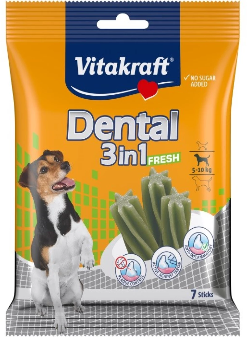 VITAKRAFT Dental Fresh 3in1 S - dog treat - 120 g